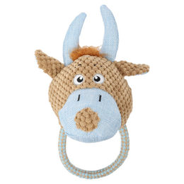 Produktbild von Flamingo Hundespielzeug Krops Kuh braun aus Plüsch 17 x 14,5 x 30 cm