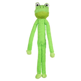 Flamingo Hundespielzeug Kwakka Frosch Plüsch Grün mit Squeaker – Bild 1 von 8