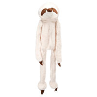 Produktbild von Flamingo Hundespielzeug Landy Faultier beige Plüsch mit Quietscher Größe S