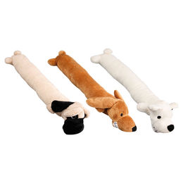 Produktbild von Flamingo Hundespielzeug Langer Plüschhund Tally Bunt mit Squeaker 40x6,5 cm