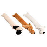 Produktbild von Flamingo Hundespielzeug Langer Plüschhund Tally Bunt mit Squeaker 40x6,5 cm