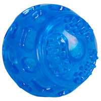 Produktbild von Flamingo Hundespielzeug LED Ball aus Gummi Blau 7,5 cm