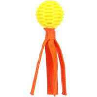 Produktbild von Flamingo Hundespielzeug Lipa Ball Gelb Orange Schwimmfähig aus Kunststoff