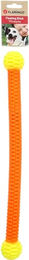 Flamingo Hundespielzeug Lipa Wurfspielzeug aus TPR mit 2 Bällen Gelb Orange 45,8cm – Bild 1 von 4