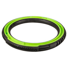 Flamingo Hundespielzeug Livia Ring aus Memory Foam in Grün/Schwarz 24 cm – Bild 1 von 2