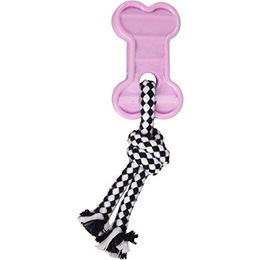 Flamingo Hundespielzeug Loekie 3 TPR Welpenspielzeug 3-teilig bunt und rosa – Bild 1 von 4