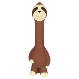 Flamingo Hundespielzeug Longie Demba Faultier braun aus Latex mit Quietschfunktion – Bild 1 von 6