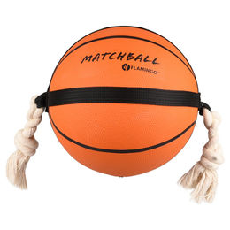 Flamingo Hundespielzeug Matchball Basketball aus Gummi orange – Bild 1 von 2