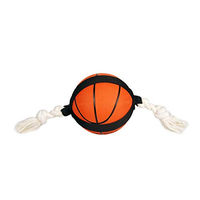 Produktbild von Flamingo Hundespielzeug Matchball Basketball aus Gummi Orange Schwarz 40x12,5cm - 12 cm