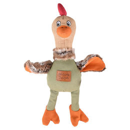 Flamingo Hundespielzeug Natura Delight Huhn Mix Quietschspielzeug aus Polyester Bunt - 1 Stk. – Bild 1 von 2
