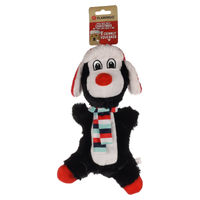 Produktbild von Flamingo Hundespielzeug Pinguin aus Plüsch in Schwarz mit Squeaker 19x9,5x31cm