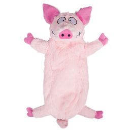 Flamingo Hundespielzeug Plüsch Schwein mit Squeaker Rosa – Bild 1 von 3