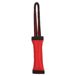 Flamingo Hundespielzeug Rekty Dummy mit Bungee Wurfspielzeug aus Baumwolle Rot Schwarz Größe S 47 x 8,5 x 5 cm – Bild 1 von 2