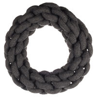 Produktbild von Flamingo Hundespielzeug Ringo Ring aus Baumwolle Grau Groß