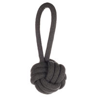 Produktbild von Flamingo Hundespielzeug Ringo Wurfspielzeug aus Baumwolle Grau Groß - 30 cm