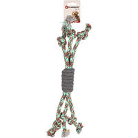 Produktbild von Flamingo Hundespielzeug Riva Seil mit Twist aus Baumwolle Grün 45cm - 45 cm