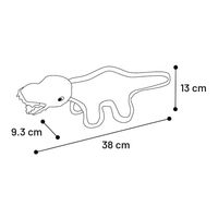 Produktbild von Flamingo Hundespielzeug Saura Dinosaurier Braun Plüsch mit Quietscher Größe L
