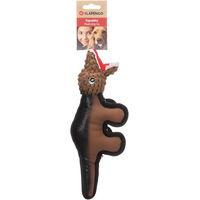 Produktbild von Flamingo Hundespielzeug Saura Dinosaurier Braun Plüsch mit Zahnpflege Funktion Größe S