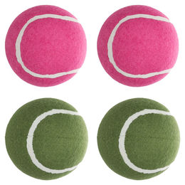 Flamingo Hundespielzeug Smash Tennisball aus Gummi bunt 4er Pack Ø 10,2 cm – Bild 1 von 2