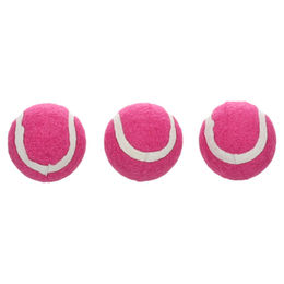 Flamingo Hundespielzeug Smash Tennisball aus Gummi rosa 3 Stück Ø 3,8 cm – Bild 1 von 1