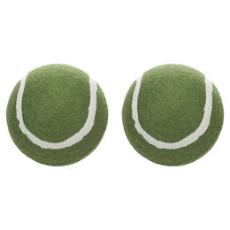 Flamingo Hundespielzeug Smash Tennisball grün aus Gummi 2 Stück Ø 7,6 cm – Bild 1 von 1