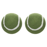 Produktbild von Flamingo Hundespielzeug Smash Tennisball grün aus Gummi 2 Stück Ø 7,6 cm