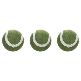 Flamingo Hundespielzeug Smash Tennisball grün aus Gummi 3 Stück Ø 5,1 cm – Bild 1 von 1