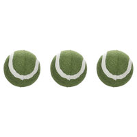Produktbild von Flamingo Hundespielzeug Smash Tennisball grün aus Gummi 3 Stück Ø 5,1 cm