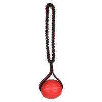 Produktbild von Flamingo Hundespielzeug Strekta Ball aus TPR in Rot/Schwarz 38,5 x 9,5 x 8,5 cm