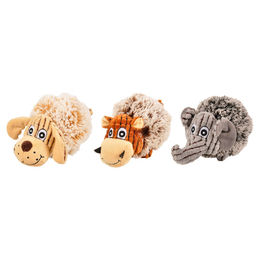 Flamingo Hundespielzeug TPR Ball Elefant oder Büffel mit Quietschfunktion bunt – Bild 1 von 3