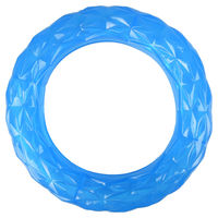 Produktbild von Flamingo Hundespielzeug TPR Ring Crystal Feeder Blau Größe L - 22 cm