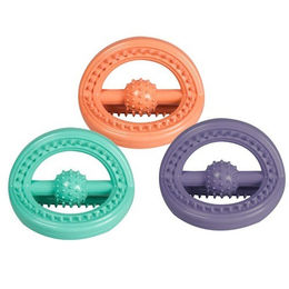 Flamingo Hundespielzeug TRI-Ring aus Gummi bunt für alle Hundegrößen – Bild 1 von 3