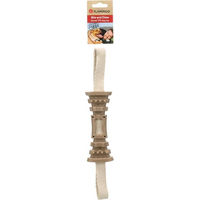 Produktbild von Flamingo Hundespielzeug Wilga Stab mit Seil Braun aus TPR und Bambus 35 cm