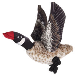 Flamingo Hundespielzeug Wingy Wildgans mit Seil und Squeaker 36x37x22cm – Bild 1 von 10