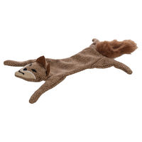 Produktbild von Flamingo Hundespielzeug Wolla Kojote braun mit Squeaker aus Textil