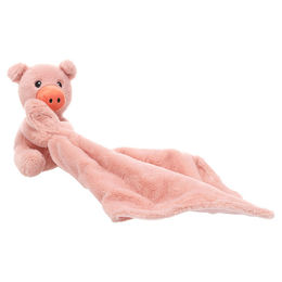 Flamingo Hundespielzeug Zapu Plüsch Kuscheltuch und Schwein in Rosa und Weiß für alle Altersstufen – Bild 1 von 1