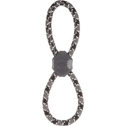 Produktbild von Flamingo Hundespielzeug Zugseil aus Baumwolle 8-Ring Grau 28cm