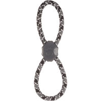 Produktbild von Flamingo Hundespielzeug Zugseil aus Baumwolle 8-Ring Grau 28cm