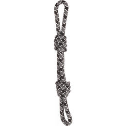 Produktbild von Flamingo Hundespielzeug Zugseil aus Baumwolle mit 2 Knoten Grau 41cm