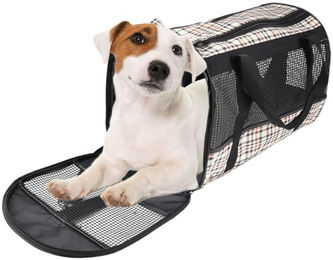 Flamingo Hundetasche Mayfair Transportbox für kleine Hunde Braun Polyester Größe S – Bild 1 von 3