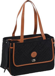 Flamingo Hundetasche Noenie Transportbox Schwarz aus Polyester – Bild 1 von 6