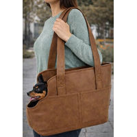 Produktbild von Flamingo Hundetasche Peaches Braun aus Kunstleder für kleine Hunde