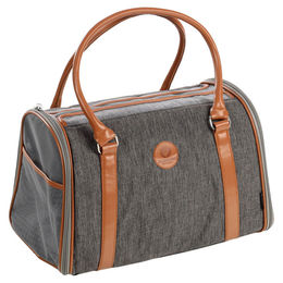 Flamingo Hundetasche Sitka Grau Transportbox aus wasserabweisendem Polyester für kleine Hunde – Bild 1 von 9