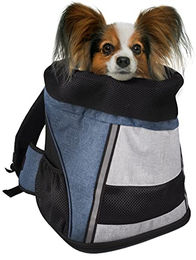 Flamingo Hundeträger Timi Rucksack für kleine Rassen Blau aus Polyester – Bild 1 von 9