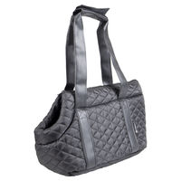 Produktbild von Flamingo Hundetragetasche Bailey Schwarz aus Polyester mit herausnehmbarem Kissen und Sicherheitsleine 38x20x18cm