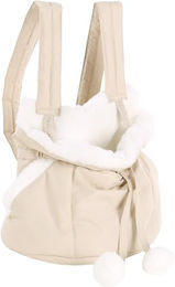 Flamingo Hundetragetasche Cuddi Mini Beige wasserabweisend aus Polyester für Welpen – Bild 1 von 7
