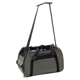 Flamingo Hundetransportbox Gisel Grün aus Polyester für kleine Hunde 48x25x33cm – Bild 1 von 7