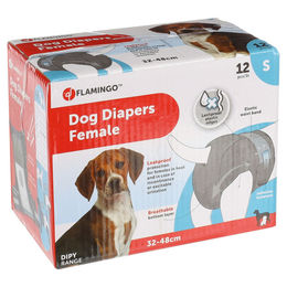 Produktbild von Flamingo Hundewindeln Dipy aus Nylon Größe S für Welpen und kleine Hunde