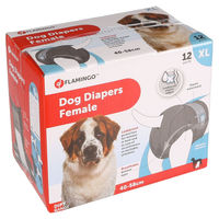 Produktbild von Flamingo Hundewindeln Dipy aus Nylon in Weiß Größe XL