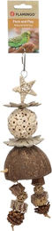 Flamingo Intelligenzspielzeug Geri für Sittiche und Papageien aus Kokosnuss Braun 32 cm – Bild 1 von 2